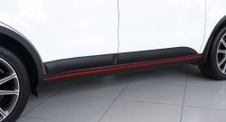 4 099 р. Молдинги дверей RA (комплект 4 шт.)  KIA Soul  PS (2014-2019) дорестайлинг, рестайлинг (Поверхность глянец, Неокрашенные)  с доставкой в г. Кемерово. Увеличить фотографию 3