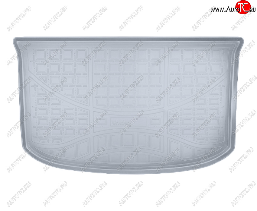 1 979 р. Коврик багажника Norplast Unidec  KIA Soul  PS (2014-2019) дорестайлинг, рестайлинг (Цвет: серый)  с доставкой в г. Кемерово