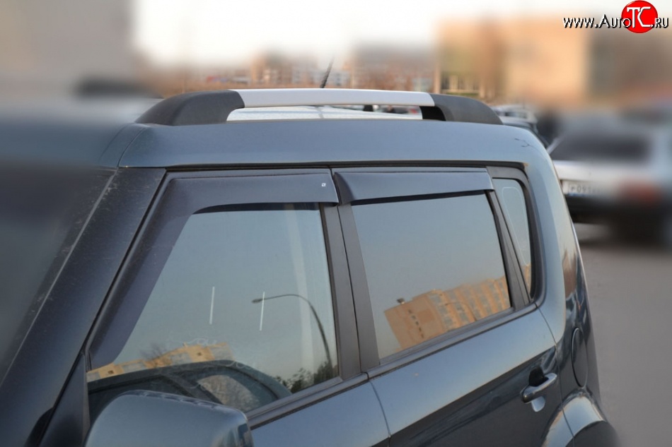999 р. Комплект дефлекторов окон (ветровиков) 4 шт. Russtal KIA Soul AM дорестайлинг (2008-2011)  с доставкой в г. Кемерово