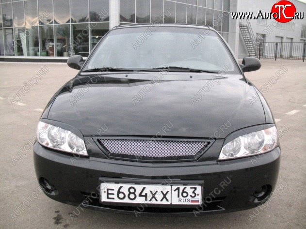 699 р. Реснички на фары Фанат  KIA Spectra (2000-2009) (Неокрашенные)  с доставкой в г. Кемерово