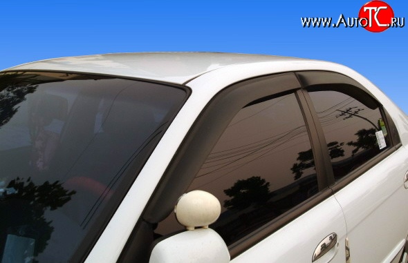 611 р. Дефлекторы окон (ветровики) Novline 4 шт KIA Spectra (2000-2009)  с доставкой в г. Кемерово