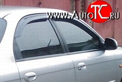 999 р. Комплект дефлекторов окон (ветровиков) 4 шт. (рестайлинг) Russtal KIA Spectra (2000-2009)  с доставкой в г. Кемерово