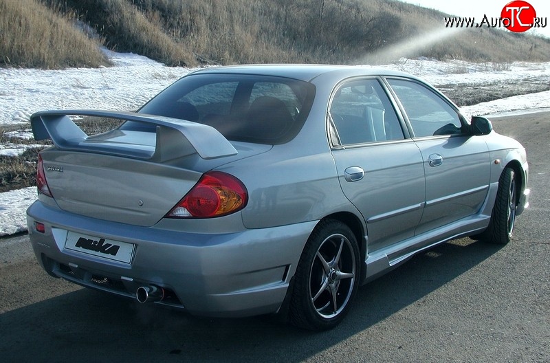 6 799 р. Спойлер Nika-Этажерка  KIA Spectra (2000-2009) (Неокрашенный)  с доставкой в г. Кемерово