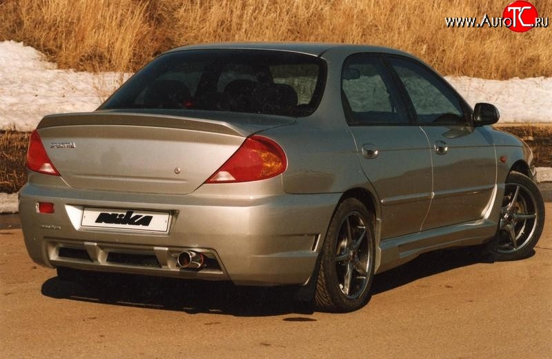 6 199 р. Лип спойлер Nika-Лип  KIA Spectra (2000-2009) (Неокрашенный)  с доставкой в г. Кемерово