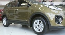4 199 р. Молдинги дверей RA (комплект 4 шт.)  KIA Sportage  4 QL (2016-2022) дорестайлинг, рестайлинг (Поверхность шагрень)  с доставкой в г. Кемерово. Увеличить фотографию 2