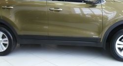 4 199 р. Молдинги дверей RA (комплект 4 шт.)  KIA Sportage  4 QL (2016-2022) дорестайлинг, рестайлинг (Поверхность шагрень)  с доставкой в г. Кемерово. Увеличить фотографию 7