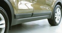 Молдинги дверей RA (комплект 4 шт.) KIA Sportage  4 QL (2016-2022) дорестайлинг, рестайлинг (Поверхность шагрень)