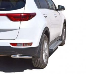 21 999 р. Порожки для ног Бумер (алюминий)  KIA Sportage  4 QL (2016-2018) дорестайлинг  с доставкой в г. Кемерово. Увеличить фотографию 1