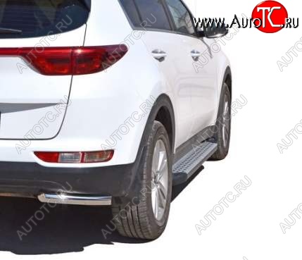 21 999 р. Порожки для ног Бумер (алюминий)  KIA Sportage  4 QL (2016-2018) дорестайлинг  с доставкой в г. Кемерово