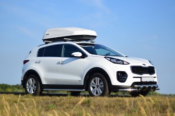 22 949 р. Защита порогов вогнутая из трубы Ø63 Petroil Tuning  KIA Sportage  4 QL (2016-2022) дорестайлинг, рестайлинг (Нержавеющая полированная сталь)  с доставкой в г. Кемерово. Увеличить фотографию 3