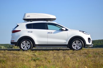 22 949 р. Защита порогов вогнутая из трубы Ø63 Petroil Tuning  KIA Sportage  4 QL (2016-2022) дорестайлинг, рестайлинг (Нержавеющая полированная сталь)  с доставкой в г. Кемерово. Увеличить фотографию 4