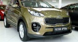 699 р. Реснички на фары RA  KIA Sportage  4 QL (2016-2018) дорестайлинг (Неокрашенные)  с доставкой в г. Кемерово. Увеличить фотографию 7