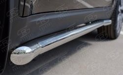 21 599 р. Защита порогов из круглой трубы диаметром 63 мм SLITKOFF  KIA Sportage  4 QL (2016-2018) дорестайлинг  с доставкой в г. Кемерово. Увеличить фотографию 4