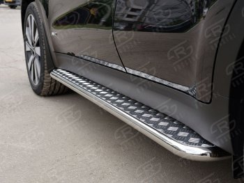 22 999 р. Широкая защита порогов с трубой диаметром 42 мм SLITKOFF v2  KIA Sportage  4 QL (2016-2018) дорестайлинг  с доставкой в г. Кемерово. Увеличить фотографию 1