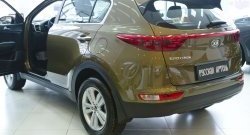 2 389 р. Накладки порожков салона RA  KIA Sportage  4 QL (2016-2018) дорестайлинг (Комплект на 4 двери)  с доставкой в г. Кемерово. Увеличить фотографию 4