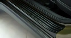 2 389 р. Накладки порожков салона RA  KIA Sportage  4 QL (2016-2018) дорестайлинг (Комплект на 4 двери)  с доставкой в г. Кемерово. Увеличить фотографию 2