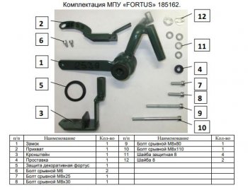 11 749 р. Замок КПП 4WD FORTUS 6MT  KIA Sportage  4 QL (2018-2022) рестайлинг  с доставкой в г. Кемерово. Увеличить фотографию 3