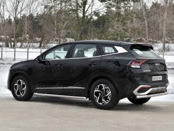 15 899 р. Защита заднего бампера (труба, d63) SLITKOFF  KIA Sportage  5 NQ5 (2021-2025)  с доставкой в г. Кемерово. Увеличить фотографию 4