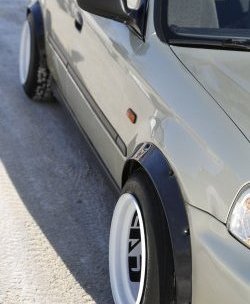 4 739 р. Универсальные фендера на колёсные арки RA (вынос 50 мм, комплект) Peugeot 508 2 лифтбэк (2018-2025) (Поверхность глянец (под окраску))  с доставкой в г. Кемерово. Увеличить фотографию 7