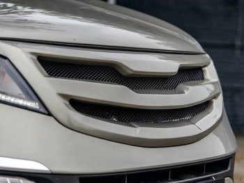 3 699 р. Решётка радиатора MV-Tuning  KIA Sportage  3 SL (2010-2016) дорестайлинг, рестайлинг (Неокрашенная, Без сетки)  с доставкой в г. Кемерово. Увеличить фотографию 4