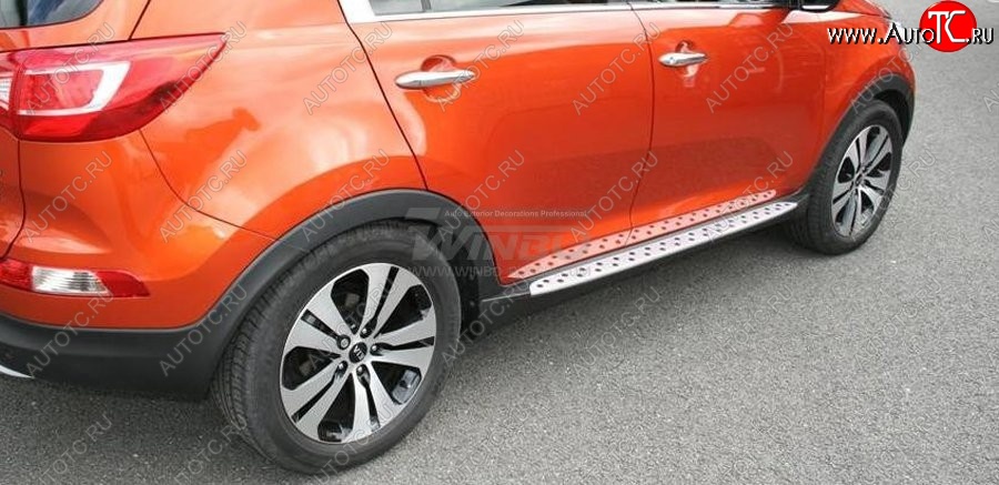 11 899 р. Подножки боковые WINBO OE Style  KIA Sportage  3 SL (2010-2016) дорестайлинг, рестайлинг  с доставкой в г. Кемерово