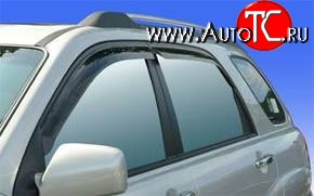 746 р. Дефлекторы окон (ветровики) Novline 4 шт  KIA Sportage  2 JE,KM (2004-2008) дорестайлинг  с доставкой в г. Кемерово