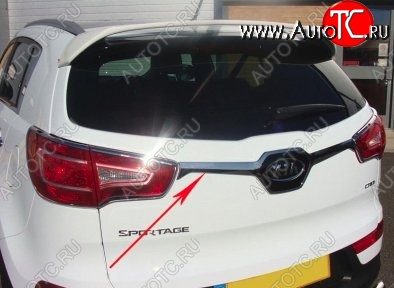 5 599 р. Накладка на крышку багажника СТ KIA Sportage 3 SL дорестайлинг (2010-2014)  с доставкой в г. Кемерово