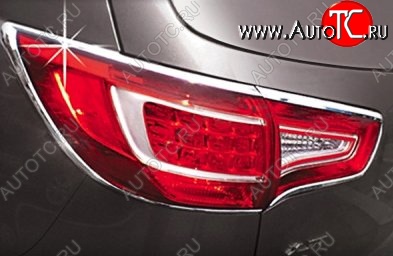 3 599 р. Накладки на фонари СТ KIA Sportage 3 SL дорестайлинг (2010-2014) (Неокрашенные)  с доставкой в г. Кемерово