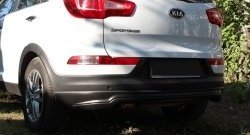 10 199 р. Накладка RA на задний бампер  KIA Sportage  3 SL (2010-2016) дорестайлинг, рестайлинг (Неокрашенная)  с доставкой в г. Кемерово. Увеличить фотографию 3
