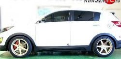 12 599 р. Пороги накладки JSW Style  KIA Sportage  3 SL (2010-2016) дорестайлинг, рестайлинг (Неокрашенные)  с доставкой в г. Кемерово. Увеличить фотографию 3