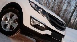 5 349 р. Решётка радиатора RA V2  KIA Sportage  3 SL (2010-2016) дорестайлинг, рестайлинг (С сеткой металлик, Неокрашенная)  с доставкой в г. Кемерово. Увеличить фотографию 3