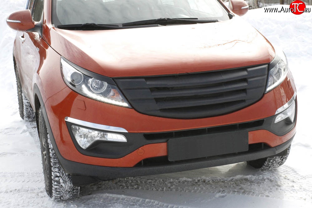 5 449 р. Решётка радиатора Reks  KIA Sportage  3 SL (2010-2016) дорестайлинг, рестайлинг (Неокрашенная)  с доставкой в г. Кемерово