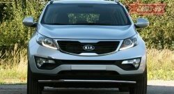 17 459 р. Защита переднего бампера одинарная Souz-96 (d42)  KIA Sportage  3 SL (2010-2014) дорестайлинг  с доставкой в г. Кемерово. Увеличить фотографию 2