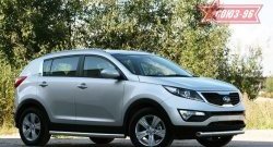 13 319 р. Защита переднего бампера одинарная Souz-96 (d76)  KIA Sportage  3 SL (2010-2014) дорестайлинг  с доставкой в г. Кемерово. Увеличить фотографию 3