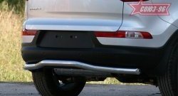11 159 р. Защита заднего бампера Souz-96 (d60)  KIA Sportage  3 SL (2010-2016) дорестайлинг, рестайлинг  с доставкой в г. Кемерово. Увеличить фотографию 3