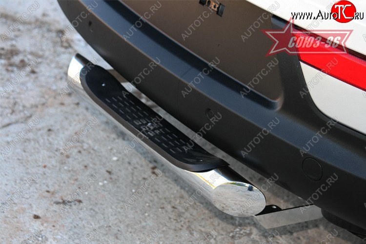 12 914 р. Защита заднего бампера с проступью Souz-96 (d76)  KIA Sportage  3 SL (2010-2016) дорестайлинг, рестайлинг  с доставкой в г. Кемерово