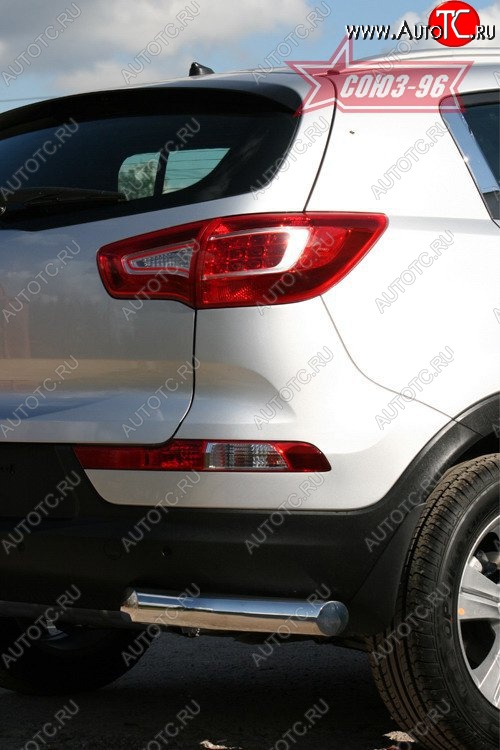 13 229 р. Защита заднего бампера из боковых уголков Souz-96 (d76)  KIA Sportage  3 SL (2010-2016) дорестайлинг, рестайлинг  с доставкой в г. Кемерово