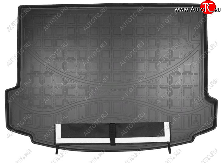 3 399 р. Коврик багажника Norplast  Land Rover Range Rover Evoque  2 L551 (2018-2025) (Черный, с погрузочным ковриком (фартуком))  с доставкой в г. Кемерово