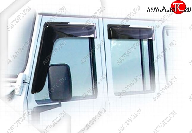1 999 р. Дефлектора окон CA-Plastiс Land Rover Defender 130 1 L316 дорестайлинг пикап (1990-2007) (Classic полупрозрачный)  с доставкой в г. Кемерово