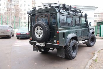 25 599 р. Бампер задний силовой РИФ  Land Rover Defender 110  1 L316 - Defender 90  1 L316  с доставкой в г. Кемерово. Увеличить фотографию 2
