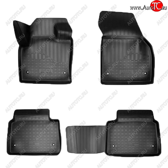 3 299 р. Коврики салонные Noplast (3D)  Land Rover Discovery Sport  L550 (2019-2025) рестайлинг (Черные)  с доставкой в г. Кемерово