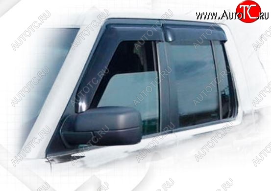 2 299 р. Дефлектора окон CA-Plastiс  Land Rover Discovery  4 L319 (2009-2016) (Classic полупрозрачный, Без хром.молдинга)  с доставкой в г. Кемерово