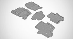 Износостойкие коврики в салон SeiNtex Premium 3D 4 шт. (ворсовые, серые) Land Rover Discovery  3 L319 (2004-2009)