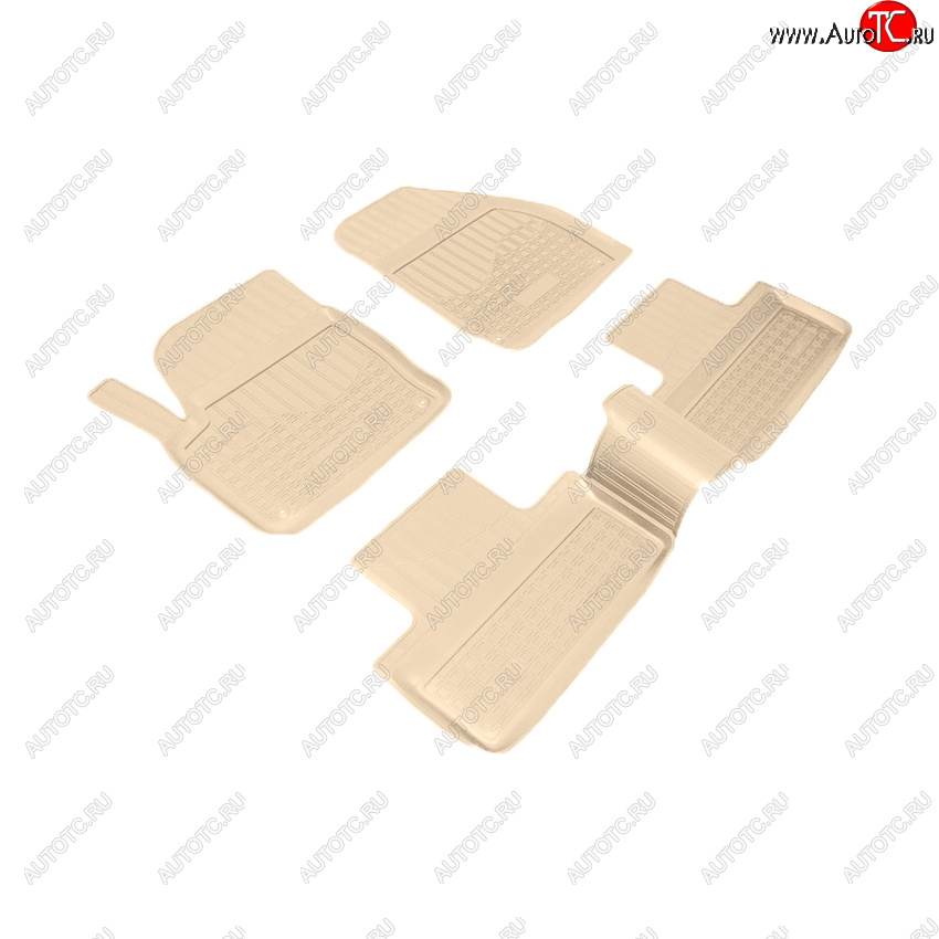 3 999 р. Коврики салона Norplast Unidec Land Rover Range Rover Evoque 1 L538 рестайлинг 5 дв. (2015-2018) (Цвет: бежевый)  с доставкой в г. Кемерово