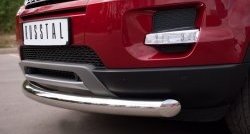 15 999 р. Одинарная защита переднего бампера диаметром 76 мм (Prestige u Pure) SLITKOFF  Land Rover Range Rover Evoque  1 L538 (2011-2015) дорестайлинг 3 дв., дорестайлинг 5 дв.  с доставкой в г. Кемерово. Увеличить фотографию 3