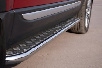 22 999 р. Широкая защита порогов с трубой диаметром 42 мм SLITKOFF v2  Land Rover Range Rover Evoque  1 L538 (2011-2015) дорестайлинг 5 дв.  с доставкой в г. Кемерово. Увеличить фотографию 4