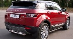 70 999 р. Защита порогов из круглой трубы диаметром 63 мм (Prestige u Pure) Russtal Land Rover Range Rover Evoque 1 L538 дорестайлинг 5 дв. (2011-2015) (Защита порогов с со скосами на торцах (вариант 1))  с доставкой в г. Кемерово. Увеличить фотографию 4