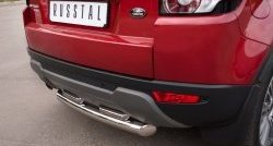 17 599 р. Защита заднего бампера (2 трубы Ø76 и 42 мм, нержавейка) SLITKOFF  Land Rover Range Rover Evoque  1 L538 (2011-2015) дорестайлинг 3 дв., дорестайлинг 5 дв.  с доставкой в г. Кемерово. Увеличить фотографию 3