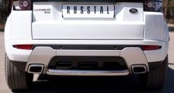 Одинарная защита заднего бампера из трубы диаметром 63 мм (Dynamic) SLITKOFF Land Rover Range Rover Evoque  1 L538 (2011-2015) дорестайлинг 3 дв., дорестайлинг 5 дв.