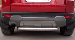 Одинарная защита заднего бампера из трубы диаметром 76 мм (Prestige u Pure) SLITKOFF Land Rover Range Rover Evoque  1 L538 (2011-2015) дорестайлинг 3 дв., дорестайлинг 5 дв.